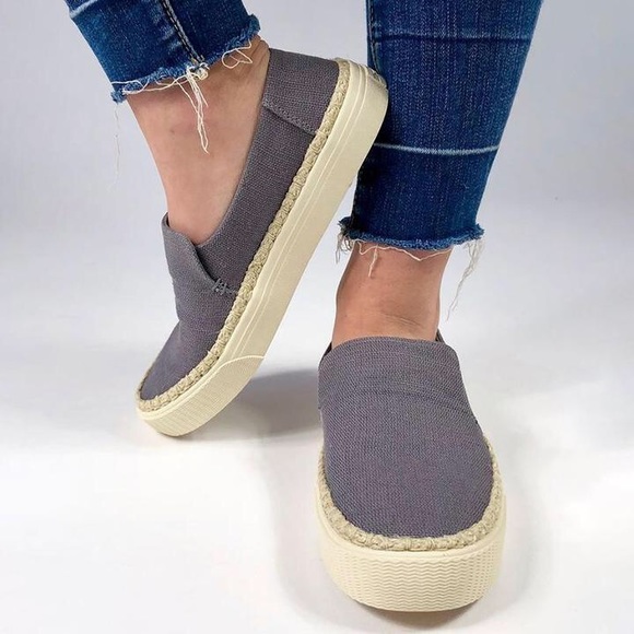 TOMS Toms Shade Heritage Canvas Sunset Slip-Ons - Picture 4 of 6